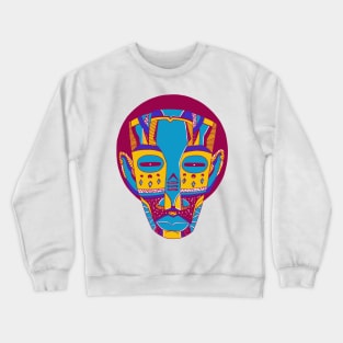 Triad African Mask No 3 Crewneck Sweatshirt